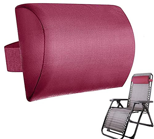 Cuscino da giardino reclinabile per sdraio, cuscino per la testa per sedie a sdraio, comodo cuscino reclinabile regolabile in altezza, cuscino per sedia a rotelle per sedia a rotelle