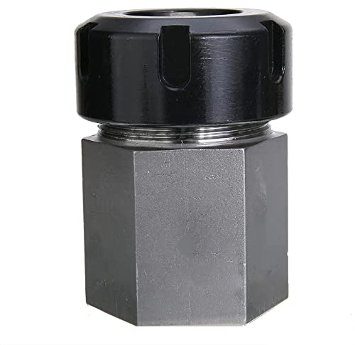 ER40 Spannzangenblock, Sechskant-Stahlfutter Spannzangenhalter, Bohrfutterblock Werkzeug für CNC-Drehmaschine Graviermaschine Schneidemaschine