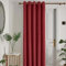 Laurence Llewelyn-Bowen - Claret Red Velvet Single Curtain W66 x L84 (168 x 214cm) - 1 Panel - Eyelet - Thermal & Soundproof Curtain in Red - Montrose Collection