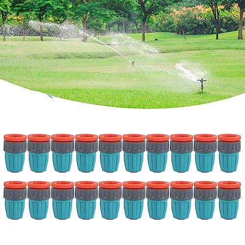 20 connettori per rubinetto con filettatura femmina G1/2,Connettori per tubi da 16 mm, raccordo per rubinetto da giardino, connettore universale per raccordi per tubi gocciolanti per nastro gocciolan