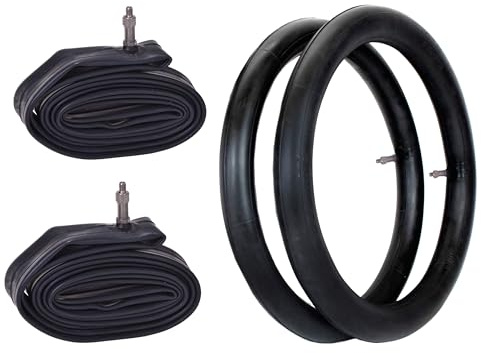 2X Fahrrad Schlauch 24 x 1,75/1,95 Zoll Ventil Dunlop Fahrradventil Blitzventil formgeheizt hochelastisch Mountainbike E-Bike