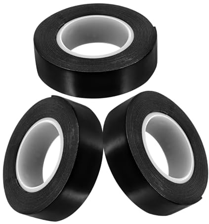 iplusmile 3rollen Isolierband Hitzebeständig für Außenbereich Drahtband Schutzband Stabil Isolierband für Innenbereich Praktisches Hochwertiges Gummimaterial