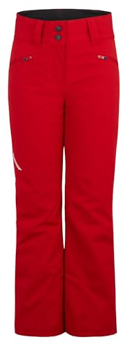 Ziener Alin - Pantalones de esquí para niños, Transpirables, Impermeables, Libres de PFC, Rojo Salsa stru, 140