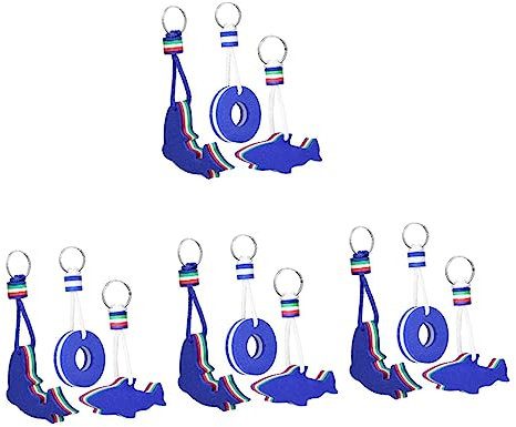 SOIMISS 12stücke Schwimmende Schlüsselanhänger Boot Schlüsselanhänger Mit Delfin Hai Und Rettungsring Für Wassersport Und Freizeitaktivitäten