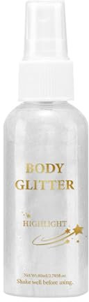 Moreeulsi Laque à paillettes,Spray à paillettes pour cheveux,Spray visage brillant - Laque à paillettes pour vêtements, longue durée, séchage rapide, scintillante, pour scène, Festival, et bal de
