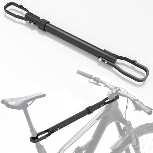 YZONA Bike Rack Cross Bar, Adjustable 23.6-31.4 Top Tube Adapter, Oversized Diameter Crossbar Fits E-Bikes/Women's/Low-Step/Step-Through/BMX/Kids'/Full-Suspension Mountain/Cruiser/Road/Folding Bike