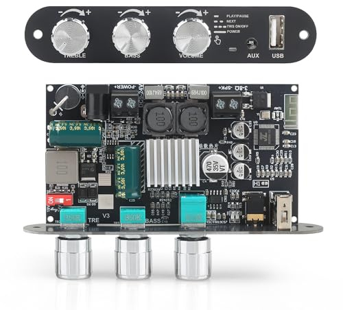 ZK-1001U 100W Mono Amplifier Board with TWS & Bluetooth 5.3, High Power Audio Amp Module for DIY Desktop Speakers & Vehicle, Supports USB/AUX Input, Wide Voltage DC 9-24V
