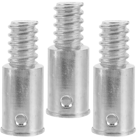 BESTYASH 3pcs Long Handle Cleaning Equipment Metal Threaded Connector Kit Broom Mop Pole Screw Fitting