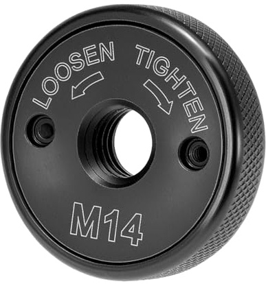 QWORK®Écrou de serrage rapide M14, pour meuleuse d'angle