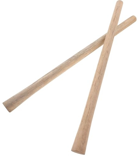 OSALADI 2 Manches en Bois Dur 50-51 CM pour Houe et Pelle Poignées de Rechange Résistantes et Antidérapantes Outils et Accessoires de Menuiserie Manches à Balai en Couleur Aléatoire