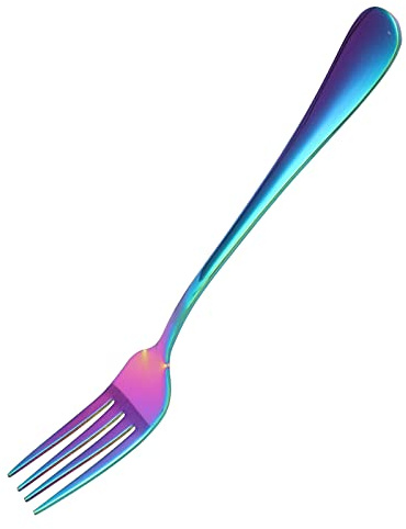 FLEXMAN Tenedores para Cena, Tenedor Principal Galvanizado de Acero Inoxidable de Grado Alimenticio, Tenedores para Cubiertos Apto para Lavavajillas, Tenedor Mesa para Restaurante