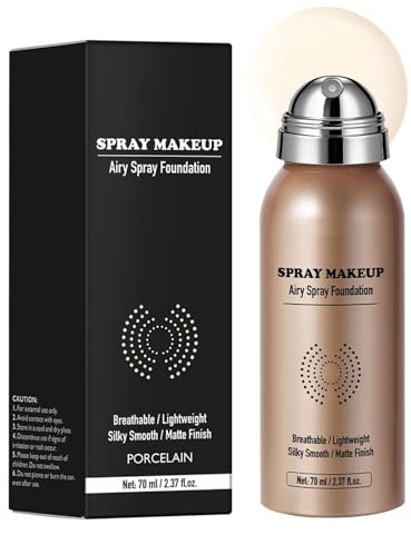 Airbrush Makeup-foundation, 70 ml täckpenna för ansiktet med långsiktig hållbarhet – fixeringsspray foundation – för festligheter resor bröllop evenemang damer
