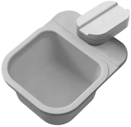SNGUOQ Poubelle rotative de bureau, 1 pièce, petite taille, largement appliquée, utile sous la Table, poubelle Pour Bureau Et Salon(Grey)