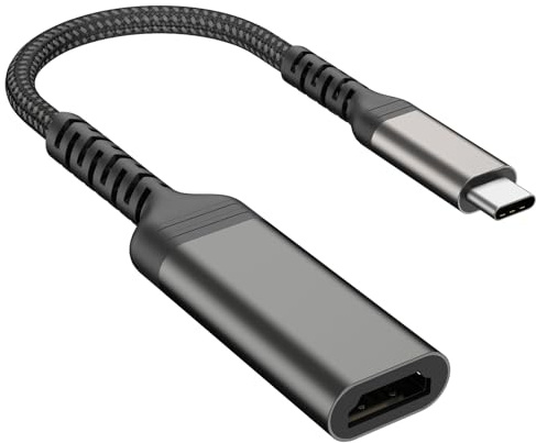 YLK Adaptateur USB C HDMI, 4K 30Hz USB C vers HDMI Thunderbolt 3/4, Compatible avec Les Ordinateurs Portables MacBookPro/Air, iPhone 17 16 15 Pro/Max, Samsung GalaxyS8-S23 S24 S25 (30HZ)