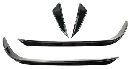 Front Spoiler Lippe Frontstoßstange Aero Kit Side Canard Wings Für VW Für Golf MK7 7 GTI R 2013-2016 Stil Auto Außen Zubehör Auto Frontspoiler Lippe(Glänzend schwarz)