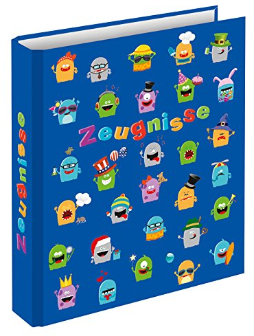 RNK Verlag Zeugnisringbuch Partymonster für DIN A4, 4 R