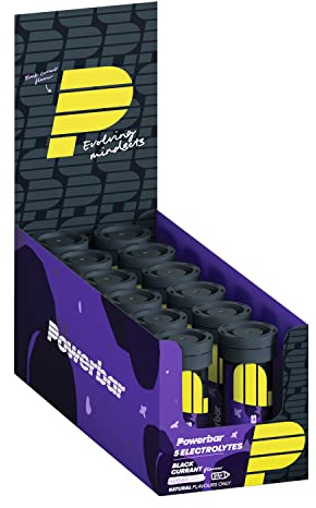 Powerbar - 5 Electrolytes - Schwarze Johannisbeere - Brausetabletten mit 5 Elektrolyten - 10 Stück (12er Pack)