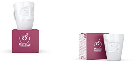 Fiftyeight 2er Henkeltassen Set VERDUTZT & VERSCHMITZT je ca. 350ml / weiß