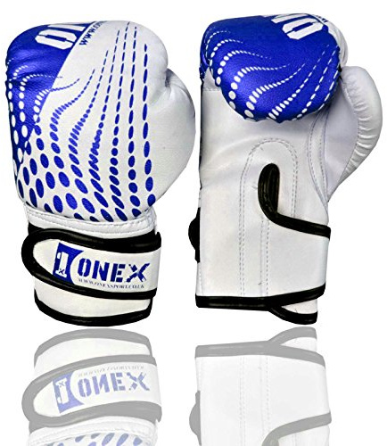 ONEX Kids Boxing Gloves 4oz – PU Leather Training Mitts for Boys & Girls Ages 3–10 – Glitter Finish, Cushioned Support for Muay Thai, MMA & Kickboxing