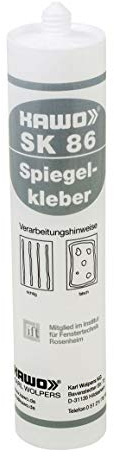 Handelskönig SK 86 Spiegelkleber 310 ml weiß Kartuschenkleber für Glas
