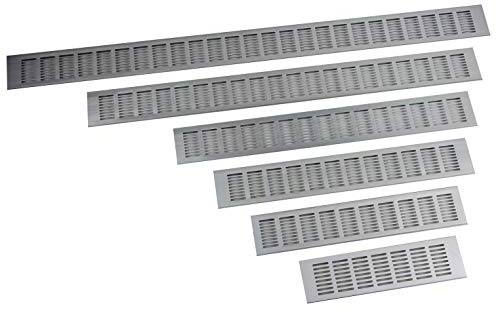 Lüftungsgitter aus Aluminium 80mm Breite in 6 Längen von 30-100cm auswählbar (80cm)