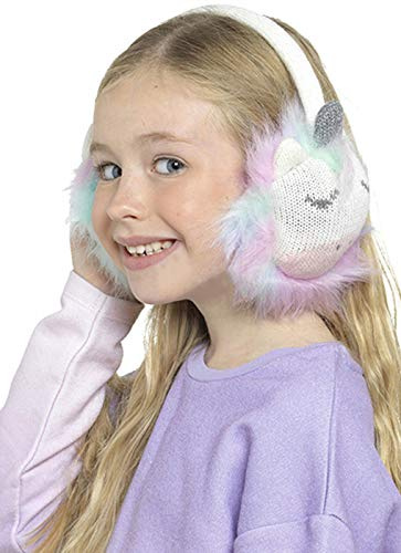 Gimbles® New Kids Girls Rainbow Fluffy Ear Warmer Winter Xmas Gift Unicorn Earmuffs
