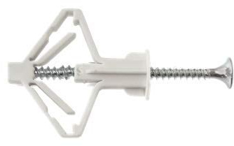Tasselli per Muro Vuoto in Nylon 8 x 40 mm - Vite Inclusa - 25 pezzi