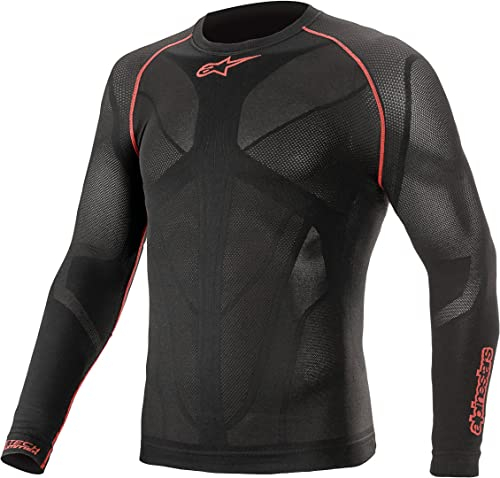 Alpinestars Ride Tech V2 Top Long Sleeve Summer, Black/Red, XL/XXL