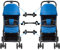 Nicoone Conectores para cochecito de bebé, conector doble para cochecito, conector doble para cochecito, conectores universales para carrito de bebé, convierte dos cochecitos individuales en un