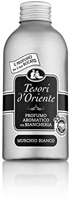 Tesori d'Oriente - Duftspender für Wäsche, weißer Moschus, mit Noten Moschus und Bernstein, entwickelt, um Ihren Kleidungsstücken einen intensiven und langanhaltenden Duft zu verleihen, für alle Arten