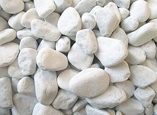 KH 1 kg de gravier Carrara 25-40 mm - Blanc