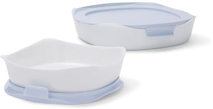 Rubbermaid 2156134 Duralite Bakeware, Glass, White