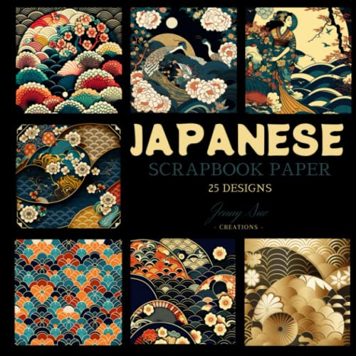 Japanese Scrapbook Paper: 25 Designs and 25 Double Sided Sheets, Ideal for Scrapbooking, Gift Wrapping Papers, Origami, Junk Journal and More..