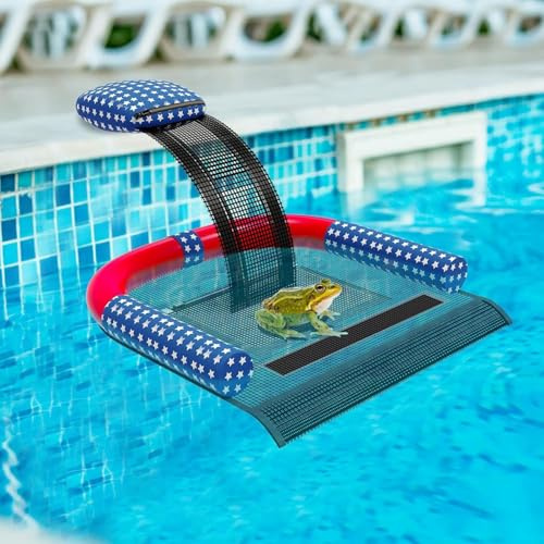 Poolvio Animal Saving Escape Ramp with Pool Surface Skimmer Catcher, Floating Ramp Rescues, Pond & Pool Critter Escape Ramp Saving Frogs, Toads Animal Mice, Birds