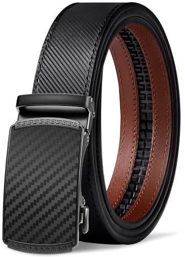 GSG SINCE 1998 Herren Gürtel 35mm – Automatischer Ratschenverschluss, anpassbar ohne Löcher – Optimal für Anzüge und Business Outfits