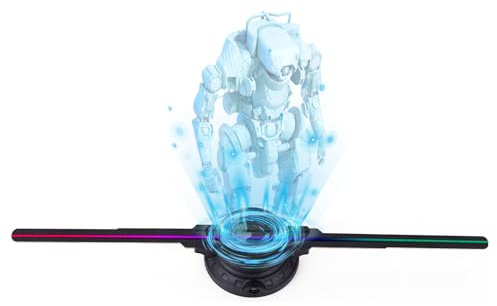 holofan Hologramme 3D,50CM Hologramme 3D Fan Projecteur Holographique avec Application WiFi et 700 vidéothèques - pour expositions, centres commerciaux,hélice holographique