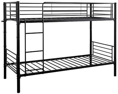 Milton & Oldbrook Etagenbett Florina teilbar 90 x 200 cm schwarz