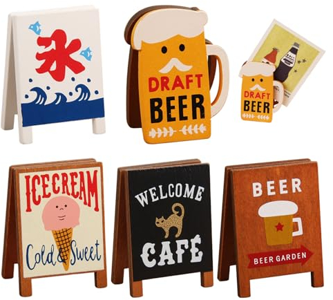 Bootoow - Soporte para fotos con pinzas, 5 unidades, madera, notas y tarjetas