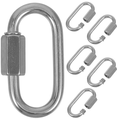 SOLUSTRE 6stücke Verbindungsstücke Aus Edelstahl Mit Schnellverschluss Und Verriegelung Ersatzverbinder Für Outdoor-aktivitäten Leicht Und Robust