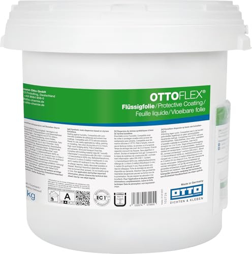 OTTOFLEX Flüssigfolie 7 kg gebrauchsfertige Verbundabdichtung für Feucht- und Nassräume unter Fliesen & Naturstein