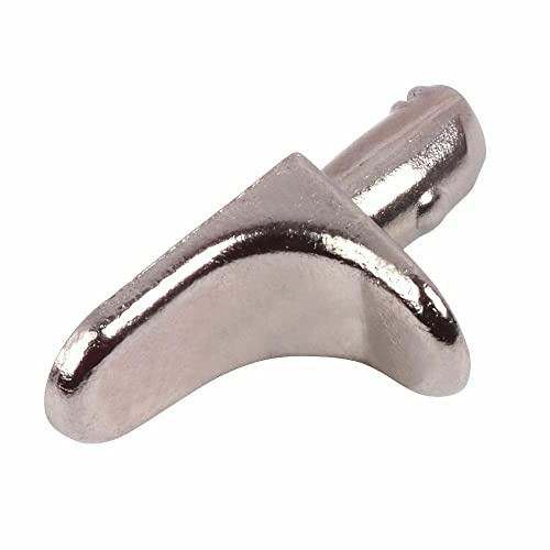 Pack of 12 5mm Chrome Shelf Supports - Suitable for Kitchen, Bathroom and Bedroom Units