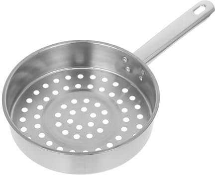 Cabilock Colador Inoxidable Cuchara Sopera Para Freidora Ranurada Mango Antideslizante Versátil