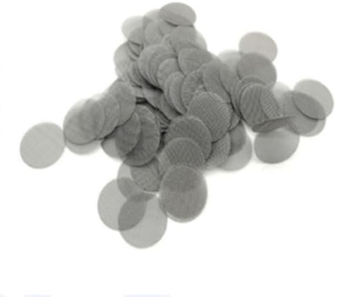 DUBTEDHOU Panneaux en Treillis métallique, Filtre argenté en métal tressé, 100 pièces, Maille 12.7mm 25mm, Filtre en Acier Inoxydable, étui à Cigarettes(Stainless Steel 16mm)