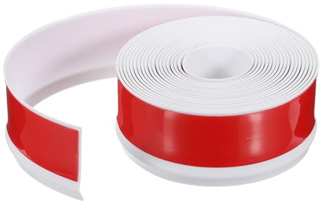 PATIKIL Peel and Stick Molding Trim for Walls, 16.4 Feet x 2 Inch Baseboard Trim Self Adhesive Wall Molding Trim Flexible PVC for Walls Home Protection Door Window Finishing Trim, White