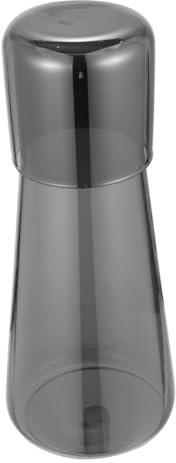 Alipis 1 Juego enfriador de vidrio botella de agua jarabe jarra de jugo recipiente de jugo recargable water cooler water bottle garrafa titular de agua fría jarra engrosada Grey