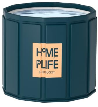 Vasca da bagno pieghevole per adulti, vasca da bagno portatile per hot spa e bagno di ghiaccio per un rapido recupero muscolare (80 x 80 x 65 cm)