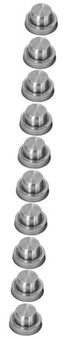 Alipis 5sets Reusable Stainless Steel Shaker Lids for Mason Jars Spice Shaker Tops Versatile Cocktail Condiment Dispenser Easy to Clean for Home Kitchen Use 2pcs*5