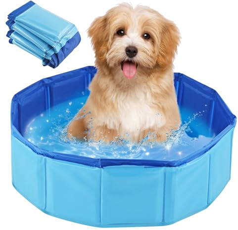 Katzenpool Faltbar Hundepool Klein 30×10cm,Katzen Planschbecken,Haustierpool für Katze Hund,Wasserspielzeug Katzen Pool Klein, Mini Planschbecken zum Spielen Baden