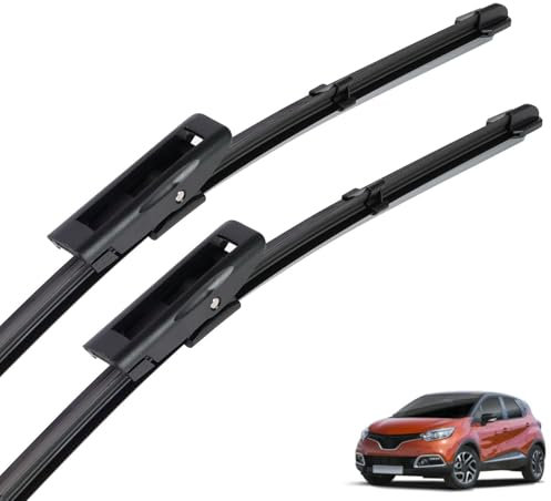 HERTC Auto Scheibenwischerblätter für Renault Captur Kaptur 2013-2016 26+14, Scheibenwischer Dauerhaft Front Wetterfest Wischerblätter Vorne Wischerblatt