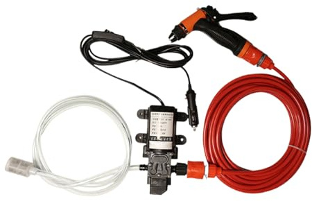 Roundre de Puissance Automobile, Nettoyer de Pression Portable, Outil de Lavage électrique 12V, Conception compacte Haute Pression, Facile à Utiliser, idéal pour Les détails Automobiles, Patio, V